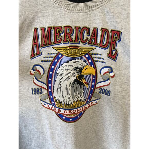 Americade Shirt Mens XL Lake George USA Bike Rally 1983 2006 Tourist Cotton Tee - Picture 2 of 9